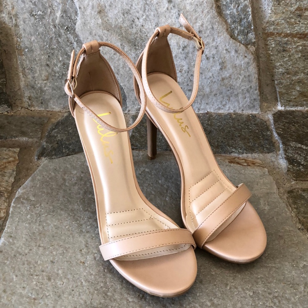 Ankle strap heel